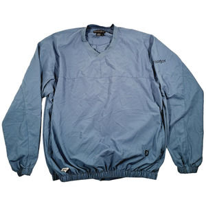FootJoy Men's Golf Blue Pullover Windbreaker Jacket Size Large